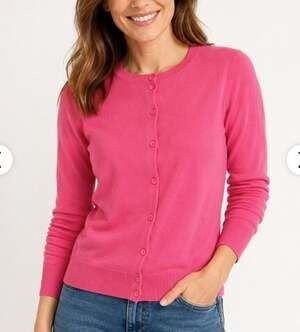 NWT J. Crew Factory Classic cotton cardigan sweater pink size 3X